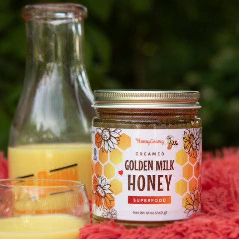 Golden Milk Honey for wholesale by HoneyGramz