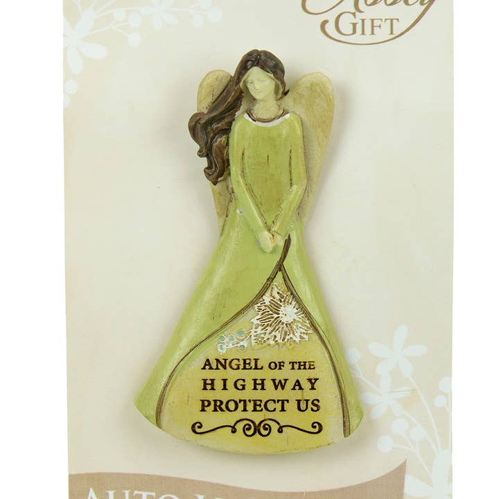 Angel of the Highway Sculpted Visor Clip for wholesale by Abbey + CA Gift
