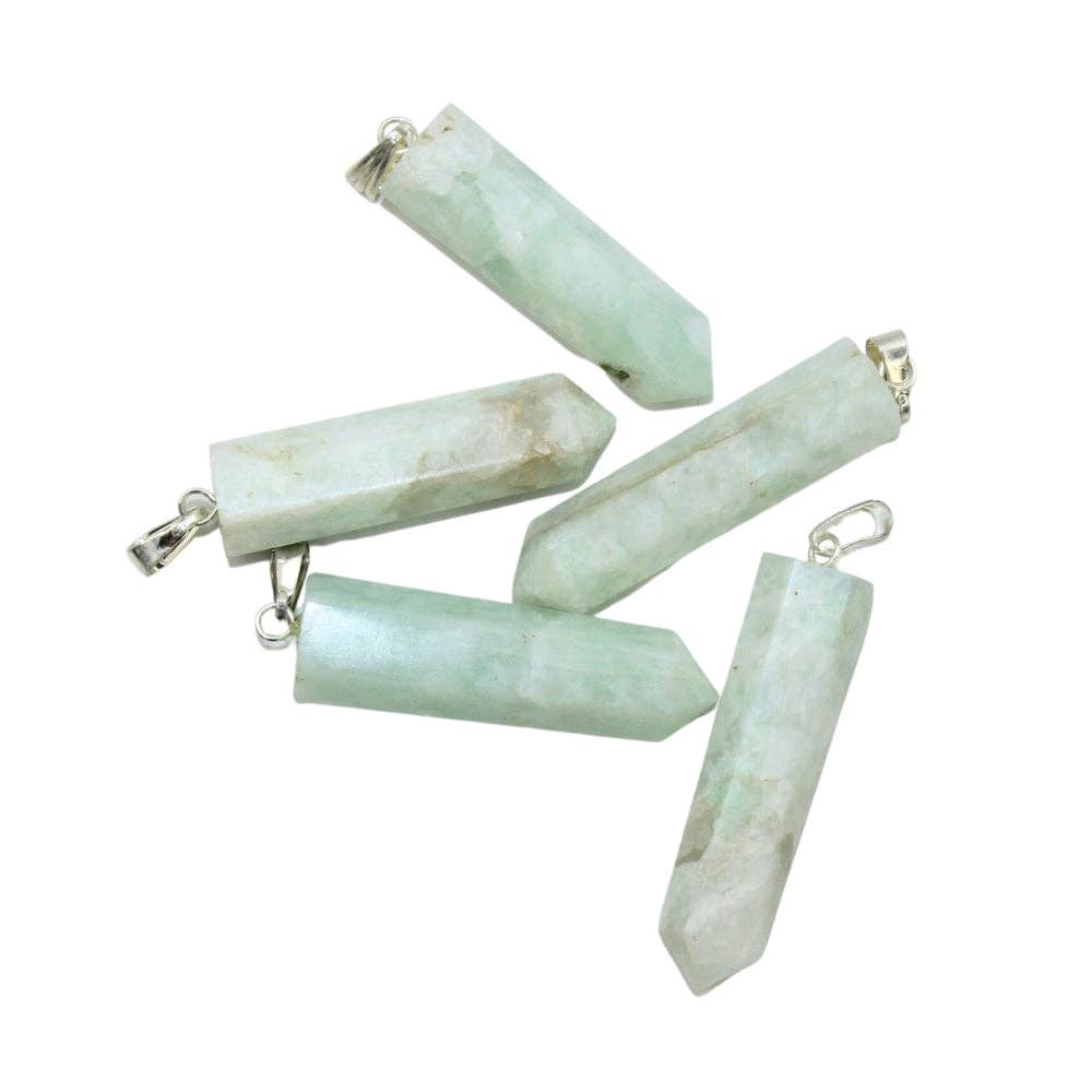 Earths Elements Wholesale - Vente Breloques/médailles personnalisées - Pendentif à pointe - Amazonite0