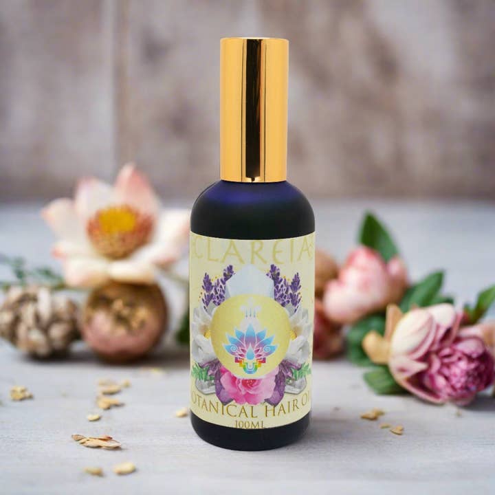 Botanical Crystal Infused Hair Oil for wholesale by CLAREIA