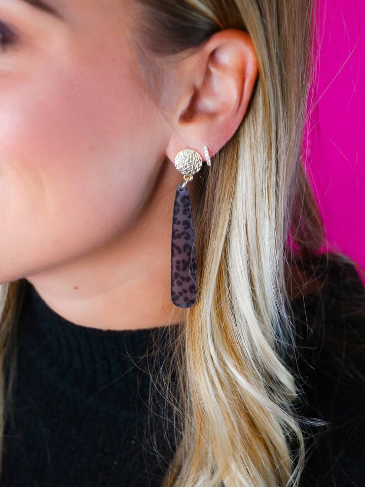 Kimmy Drops leopardato scuro per la vendita all'ingrosso da parte di Taylor Shaye Designs