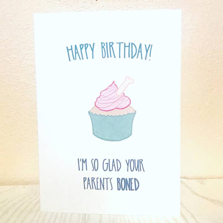 Carte d'anniversaire amusante // Anniversaire osseux pour la vente par Awkward Affections