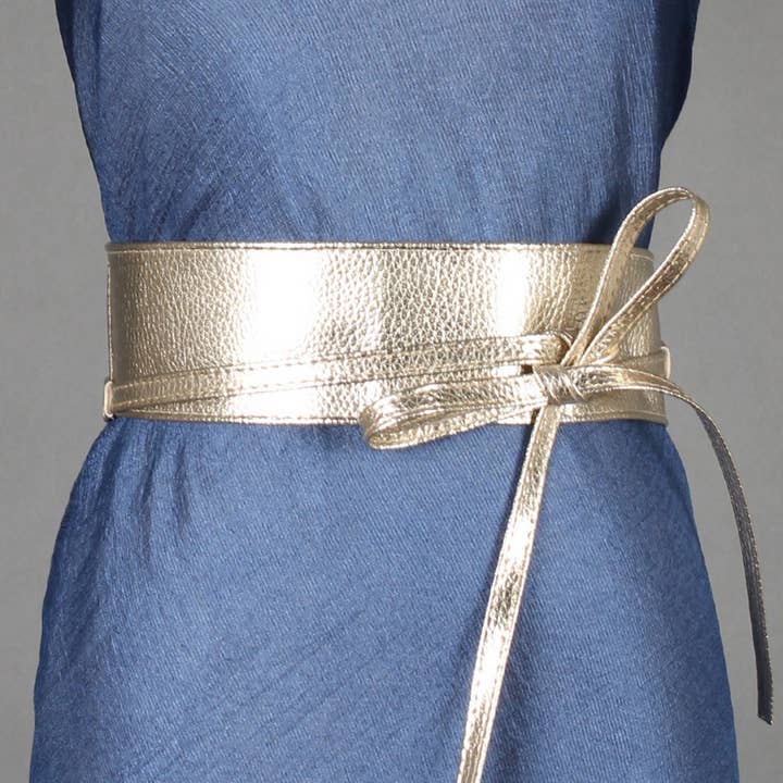 Lily Clothing - Wholesale Belt - Women's - WIDE RIBBON BOW TWO CIRCLE BELT WAIST SEAL_CWABE03386