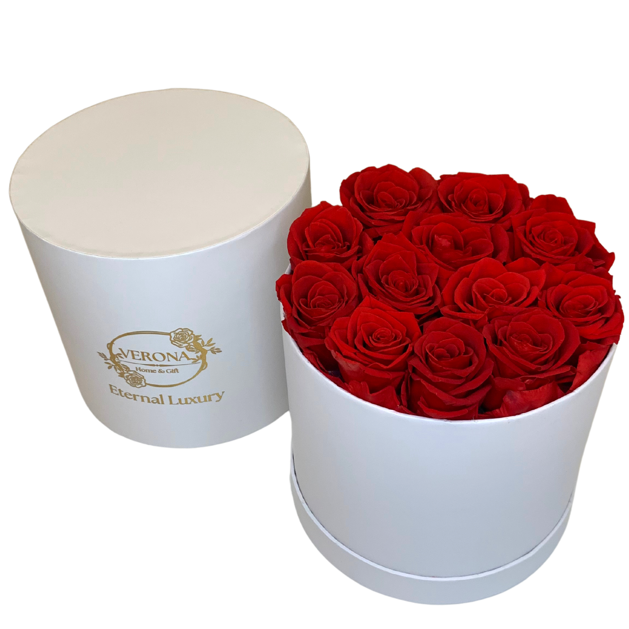 verona home and gift - Wholesale Dried/Pressed Flowers - 12 Real Preserved Roses that Last Forever In Round Box11
