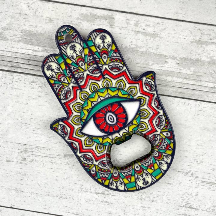 SoapElenGlen - Wholesale Bottle/Wine Opener - Hand Of Fatima Bottle Opener, Palm Fridge Magnet4