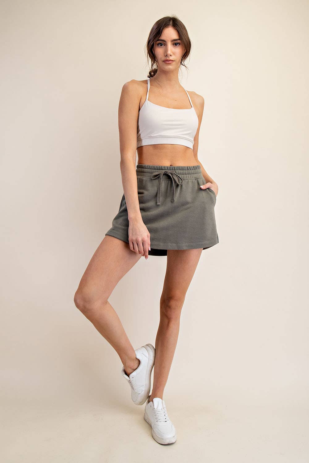 Rae Mode - Wholesale Broekrok - Dames - FRENCH TERRY KORTE ROK66