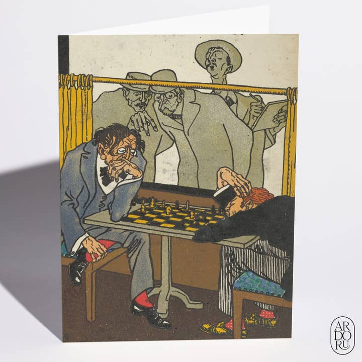 Love Card - "Viennese Cafe: The Chess Players" for wholesale by ArdorU