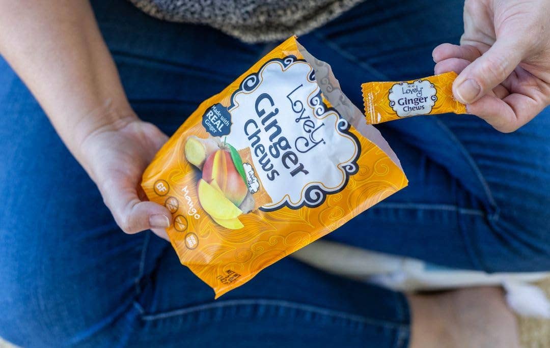 Lovely Candy Company - Wholesale Gummy - Mango Ginger Chews Candy - Gluten Free, Vegan, Non-GMO6
