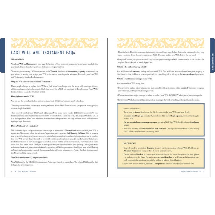 Peter Pauper Press - Wholesale Planner - My Family Estate Legal Document Kit1