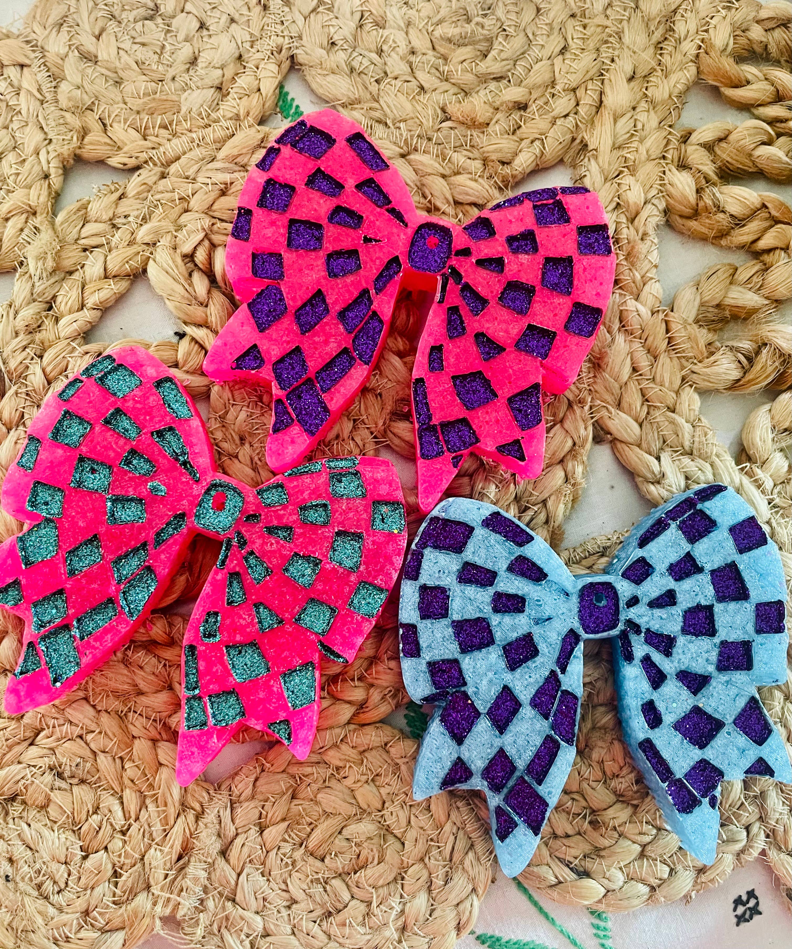 Stay Fresh’ies Air Fresheners - Wholesale Luchtverfrisser voor in de auto - Uniseks - Checkered Bow Car Freshie3