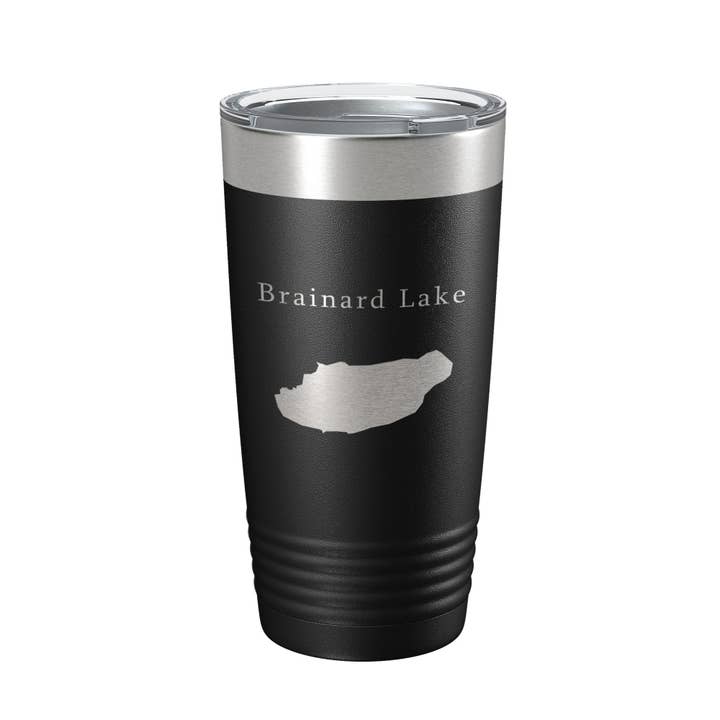 Brainard Lake Map Tumbler Travel Mug Insulated Laser Engraved Coffee Cup Colorado 20 oz for wholesale by CarveBright
