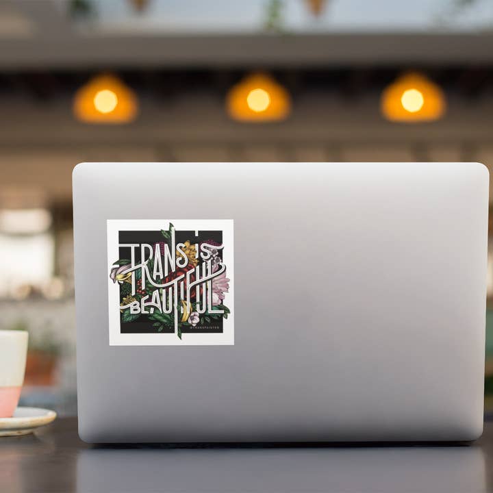 Transpainter - Vente Autocollant - Autocollant Trans est Beau | Ensemble d'Autocollants Transgenres