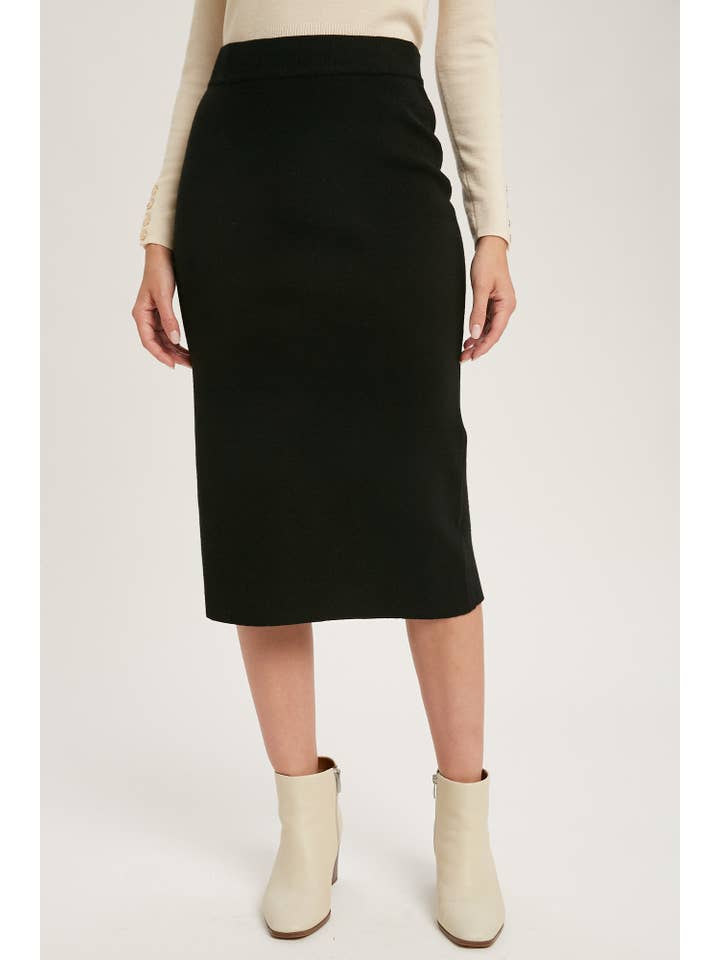 Bluivy - Wholesale Skirt - Women's - H LINE MIDI SWEATER SKIRT47