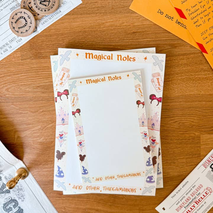 White Magical Notes Post-It Notepad for wholesale on Faire