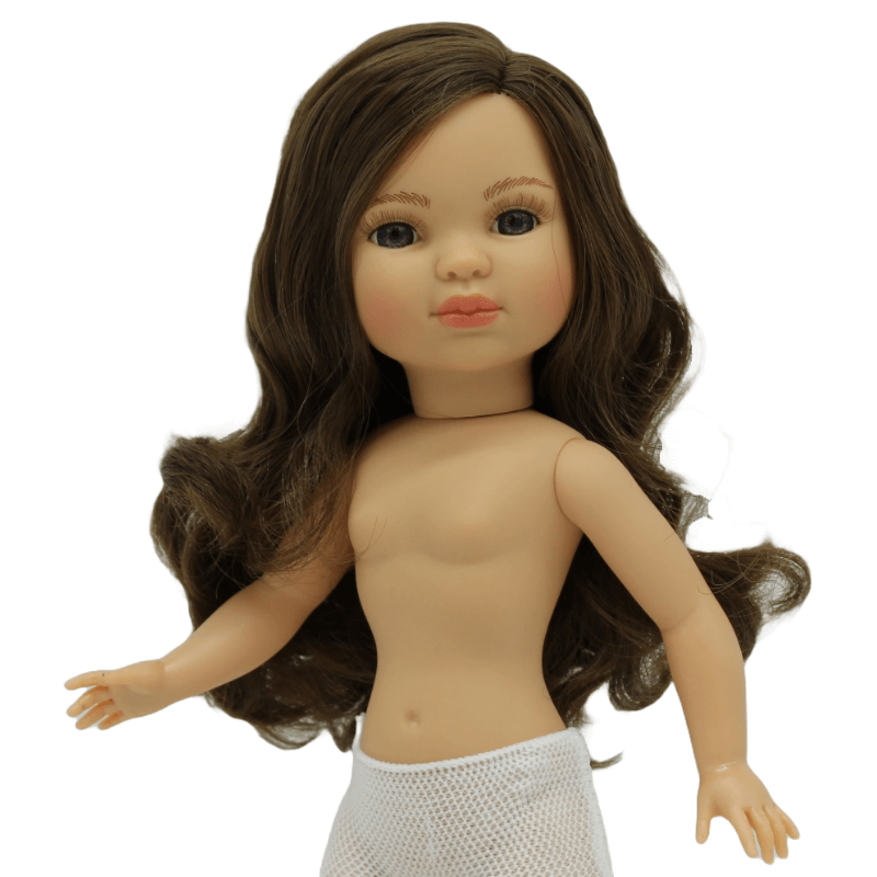 Folk Artesanía Muñecas - Wholesale Doll - Kids - Simona Doll 40 cm. naked Folk original brown Craftsmanship2
