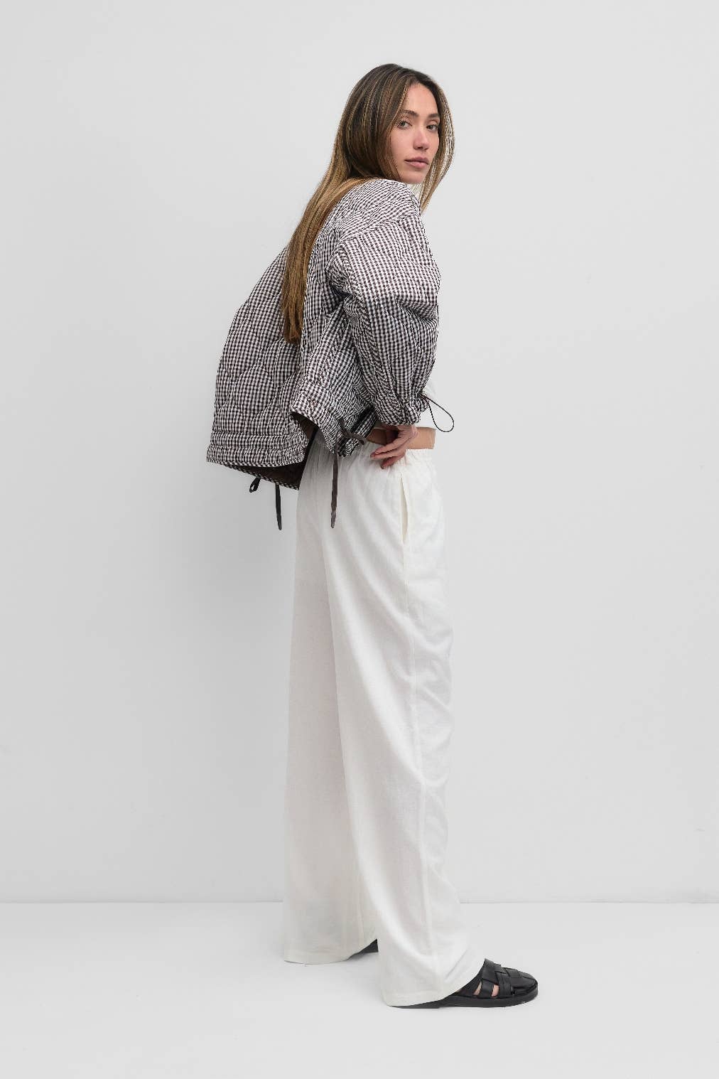 MOD REF - Wholesale Jacket - Women's - The Rochelle Jacket | Women's Quilted Gingham Jacket

23