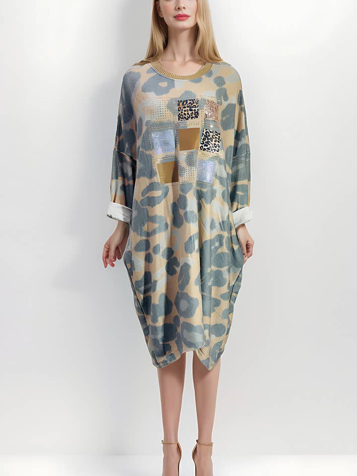 Leopard Print MIDI Dress for wholesale by Misstreat