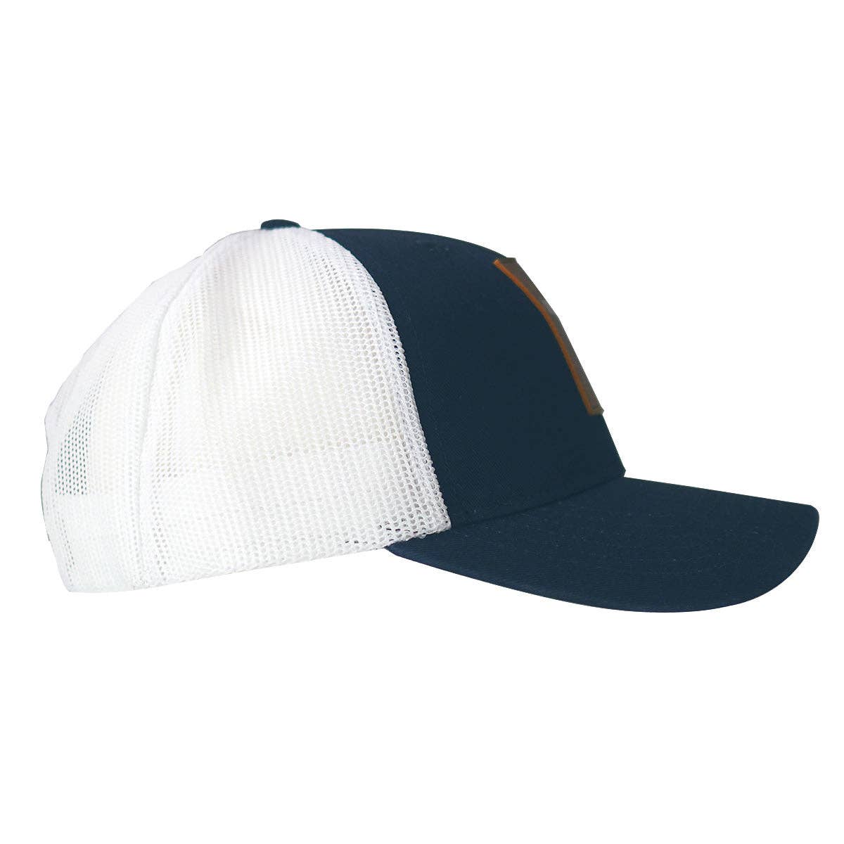 Blue White Kerusso Mens Cap Leather Cross for wholesale on Faire4