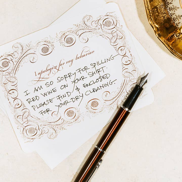 Alexa Pulitzer - Wholesale Stationery/Notecard Set - Apology A2 Notes (10 pk)1