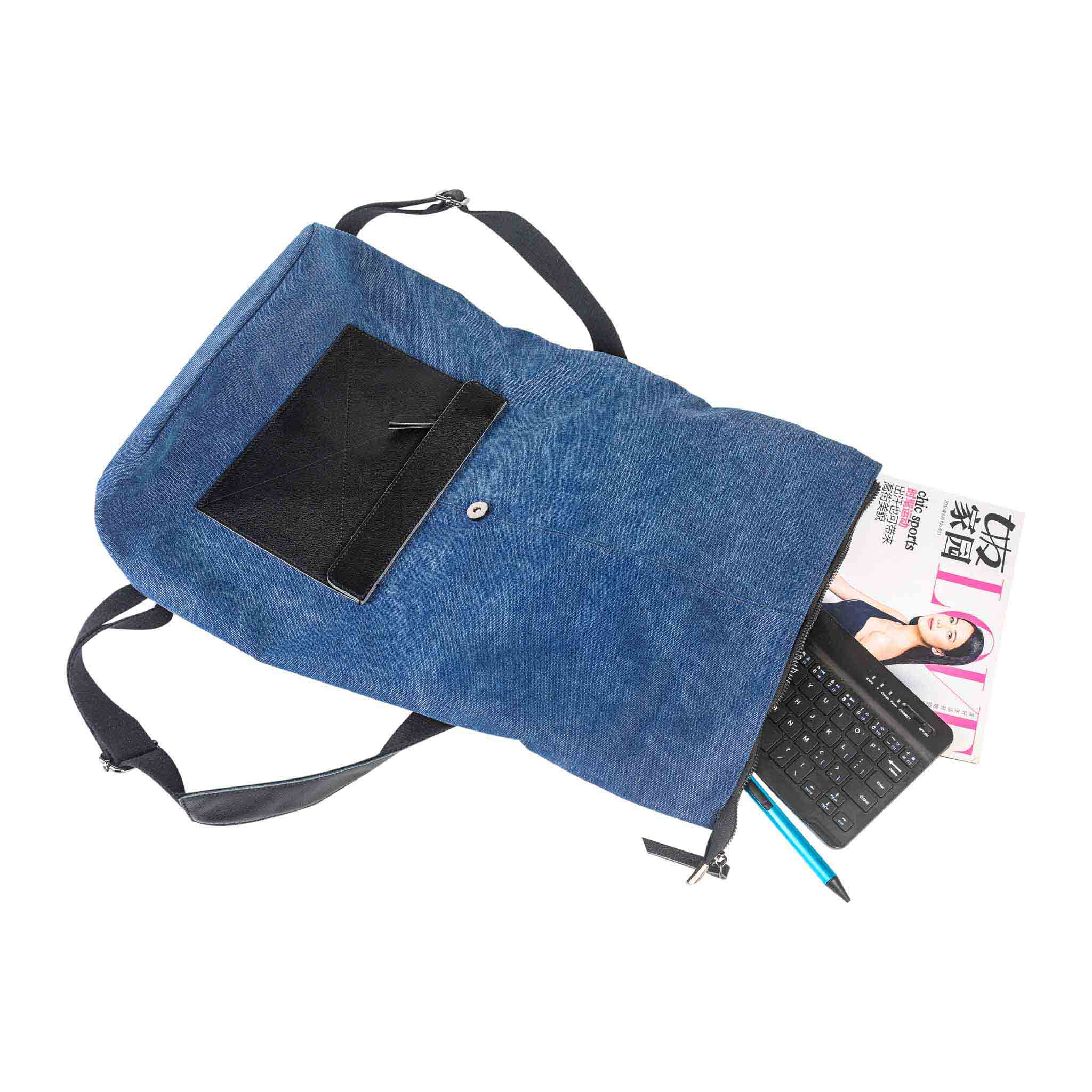 ZEDE PARIS – wholesale Ryggsäck - Dam – BASTILLE - Ryggsäck i canvas och läder21