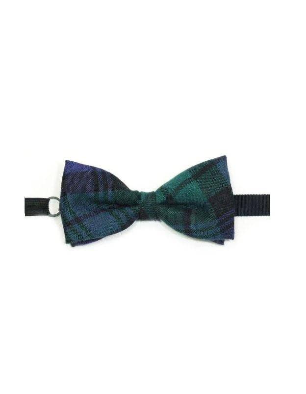 The Scotland Kilt Company - Vente Nœud papillon – homme - Nœud papillon en tartan 100 % laine - Black Watch Modern0