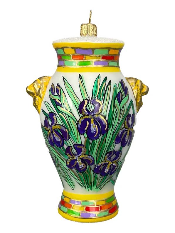 Italiaanse majolicavaas Pools glazen kerstornament F voor wholesale door Kenzies of London