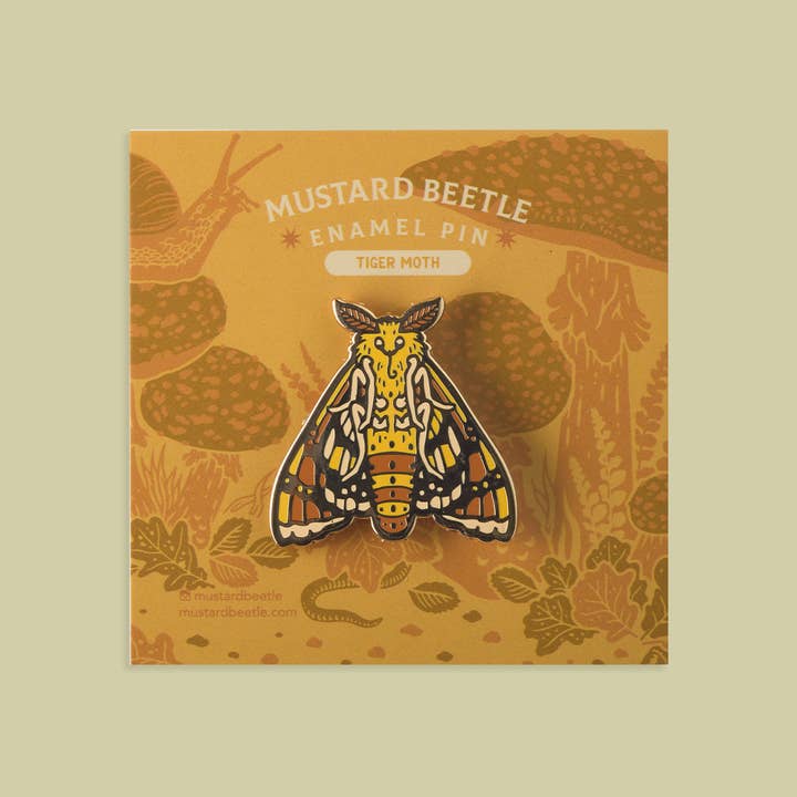 Mustard Beetle - Wholesale Lapel pin/button - Moth Enamel Pin 1.25”, Entomology Pin1