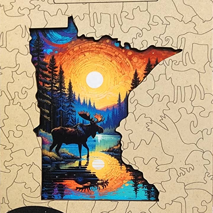 Art Factory LLC - Wholesale Puzzle - Adult - Minnesota wooden puzzle1