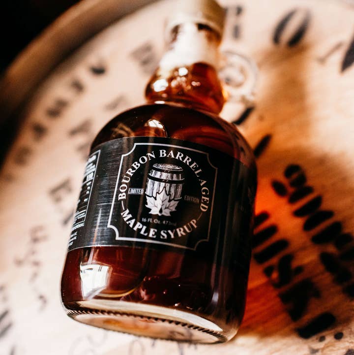Sterling Valley Maple LLC - Wholesale Maple Syrup - Bourbon Barrel Aged Maple Syrup: 16oz0