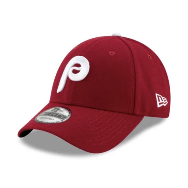 PHILADELPHIA PHILLIES 9FORTY NEW ERA CARDINAALRODE VERSTELBARE PET voor wholesale door Rat City Sk8 Shop