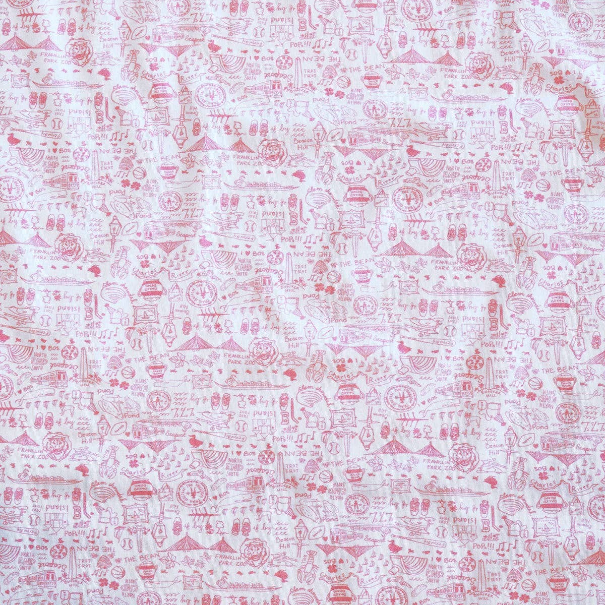 Strawberry Ice Cream Pink Boston Baby Layette Set for wholesale on Faire2