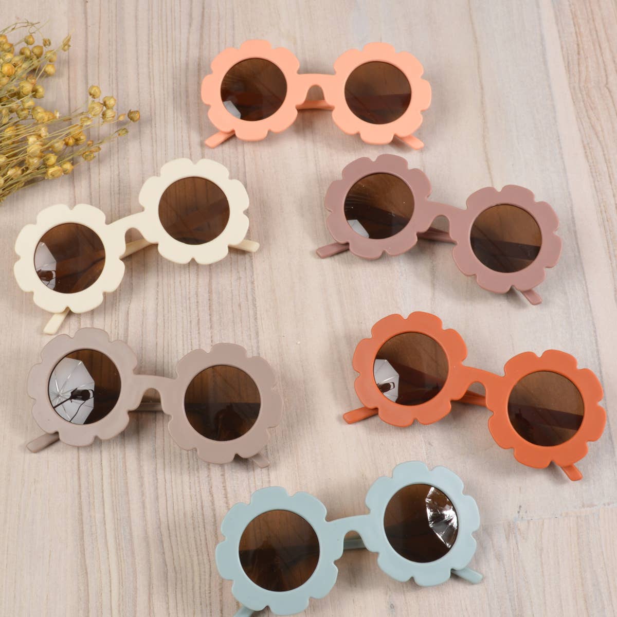 Loven x Mini Momo - Wholesale Sunglasses - Kids - Kid's Sunflower Shape Sunglasses Eyewear for Baby5