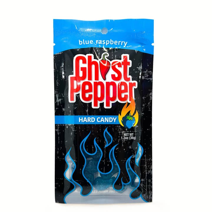 Mikey V's Foods - Wholesale Hard Candy - Ghost Pepper Hard Candy Blue Raspberry