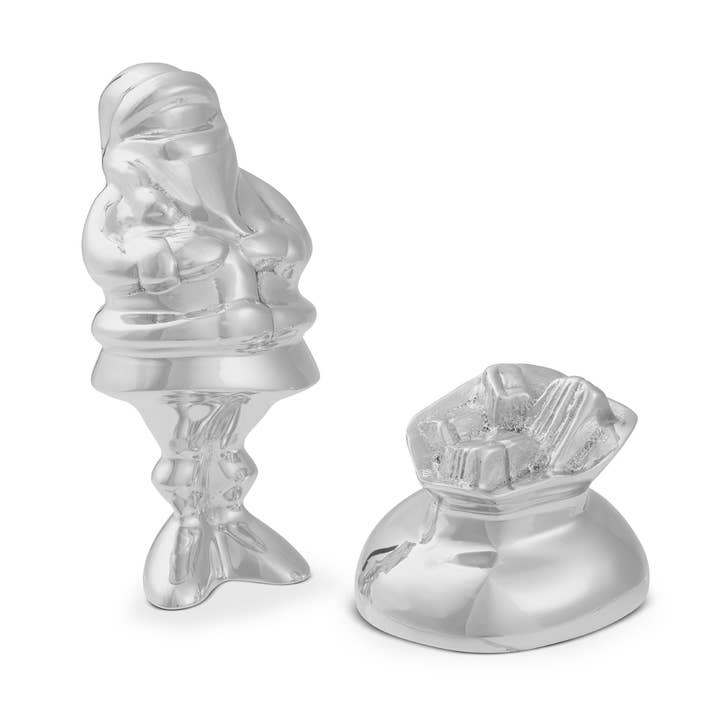 Holiday - Miniature Santa w/ Gift Bag Figurine for wholesale by Nambe