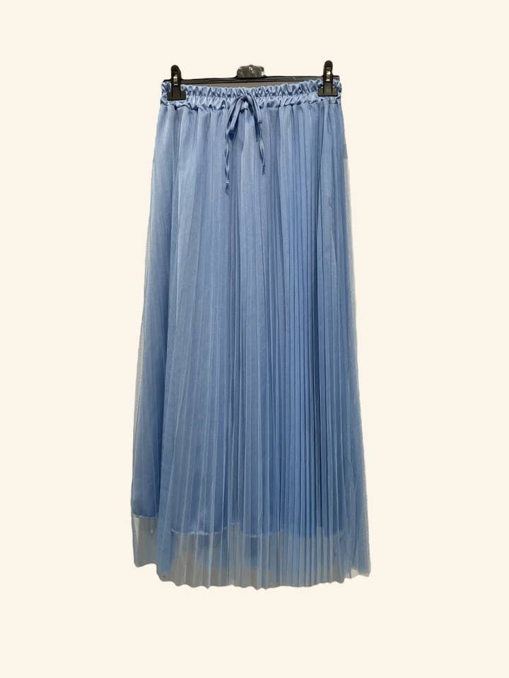 Nota bene - Wholesale Skirt - Women's - Long pleated tulle skirt Art 53521