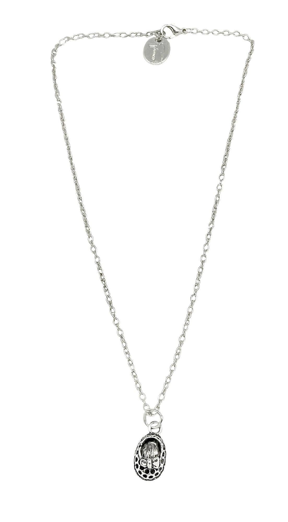 Gloria Mago - Vendita all'ingrosso Collana con ciondolo/pendaglio - Collana «Manoletina» in argento placcato0