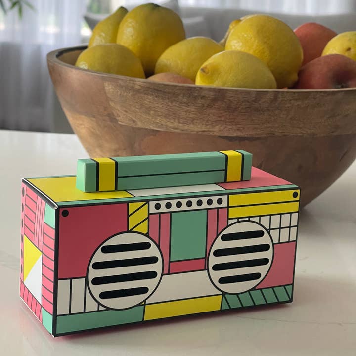Funky Rico Inc - Wholesale Speakers - Retro Boombox Bluetooth Speaker-FL