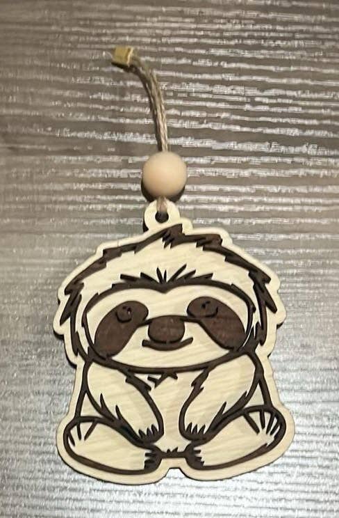 P7 Creations - Wholesale Car Decorative Charm - Unisex - Adorable Baby Sloth Car Charm/Ornament