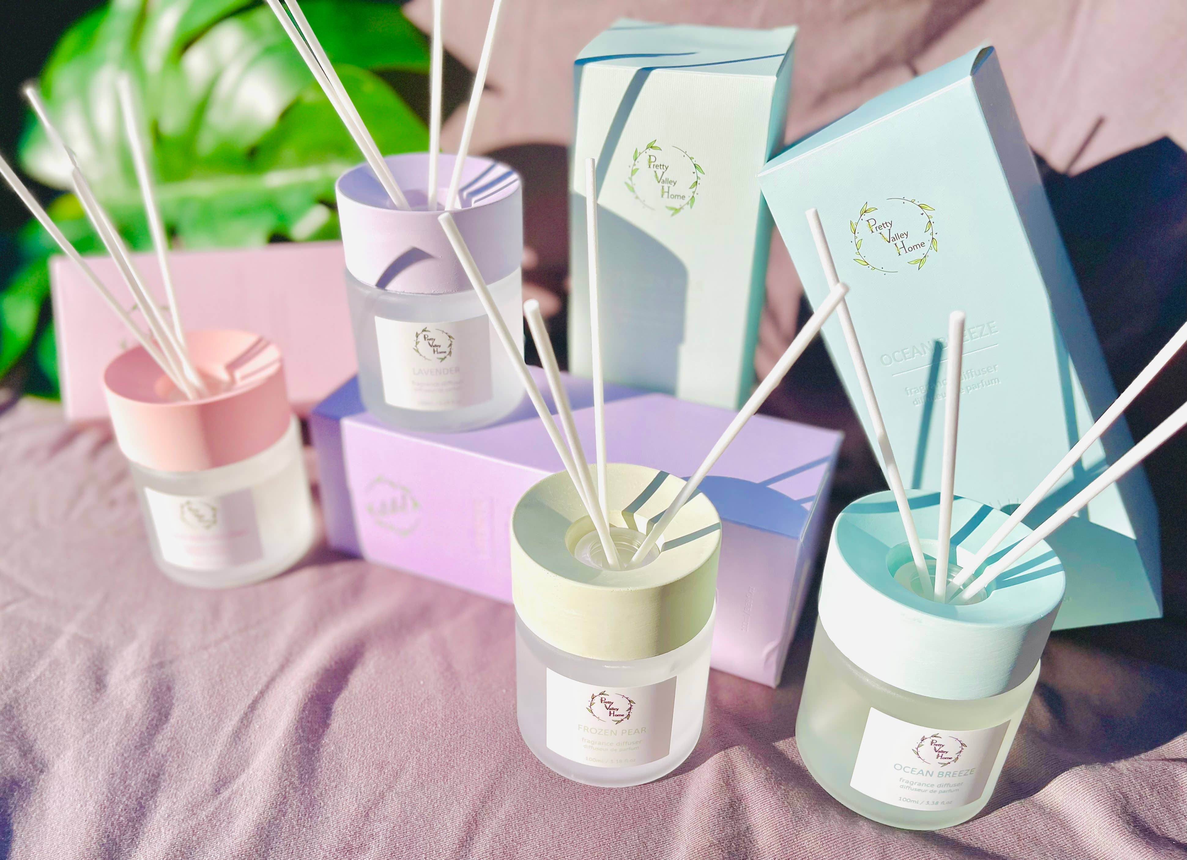 Pretty Valley Home - Wholesale Reed Diffuser - Pastel Top Reed Diffusers - 100ml6