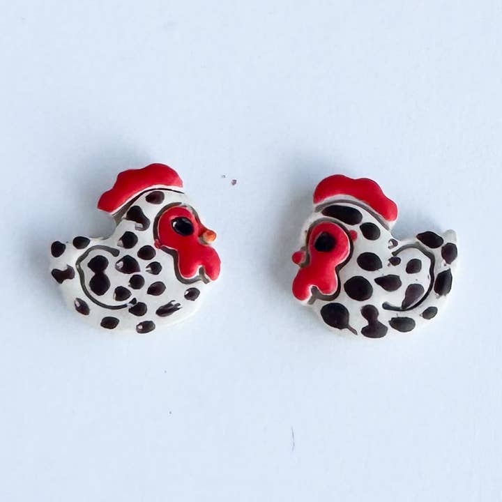 Mountain Made Clay - Handmade Polymer Clay Earrings - Wholesale Stud/Post Earrings - Baby Chick Studs1