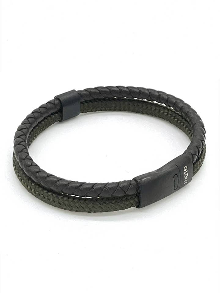 DBN OLIVE GREEN - DARK BROWN LEATHER for wholesale by GLUNT