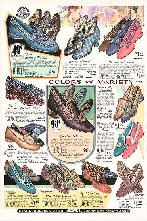 Found Image Press - Wholesale Postcard - Postcard SH-58 Shoe Catalog0