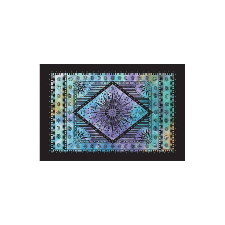 Lakhays Collection Inc. - Vente Tapisserie/textile - Tapisserie Soleil et Lune célestes