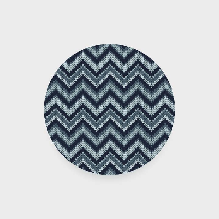 Blue Missoni Style Round Insert for wholesale by Parallel Designs