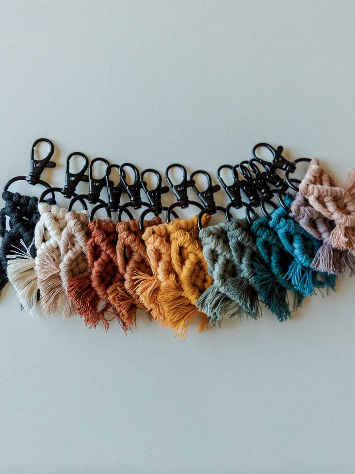 Macramé Keychains for wholesale by Northwest Knot
