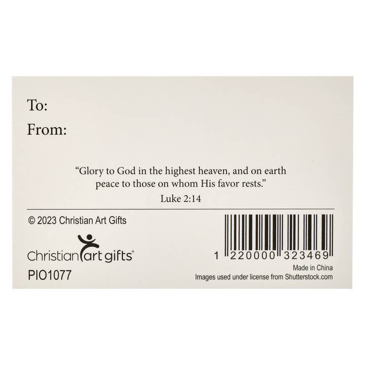 Christian Art Gifts - Wholesale Christmas Card - Pass Around Card Glory to God Lk. 2:141