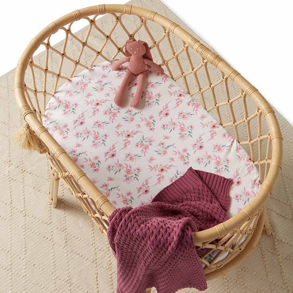 Snuggle Hunny - Wholesale Bedding Blanket - Kids & Baby - Mauve Diamond Knit Organic Baby Blanket7