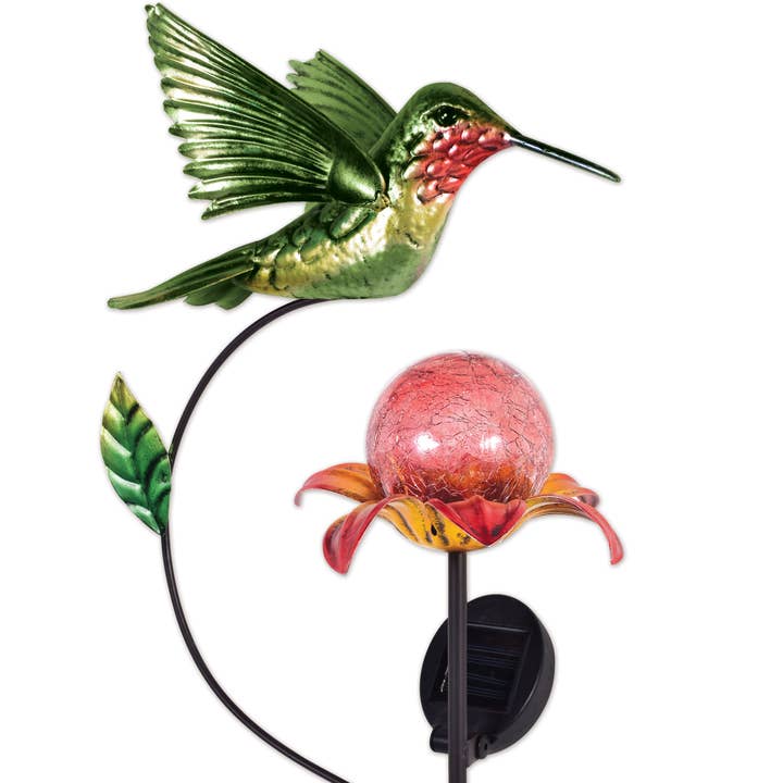 Sunset Vista Designs - Wholesale Garden/Lawn Stake - Hummingbird Solar Stake 46"