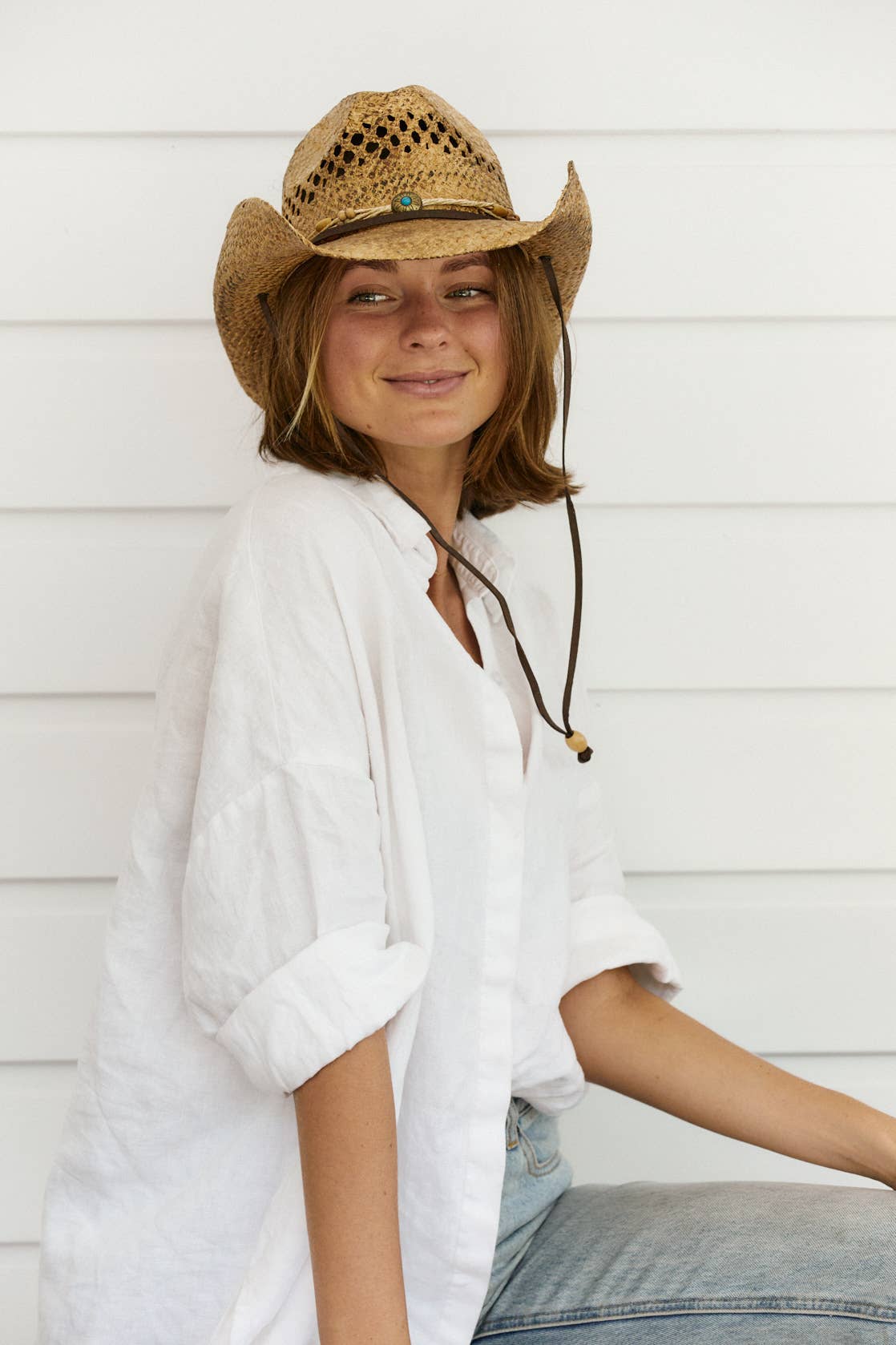 帽子 louren raffia bell hat louren raffia bell hat