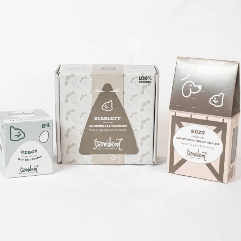 Evident – wholesale Leksak - Katt – Kattpaket med kattmynta, valeriana och kycklingleverstavar1